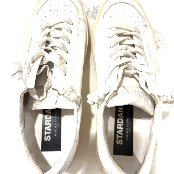 GOLDEN GOOSE SUPER STAR ALL WHITE - SIZE 39 EU  (8.5 women's) - Picture 4 of 10